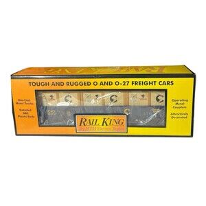 MTH Rail King Northern Pacific Gondola w/ Crates O-Gauge Freight Car